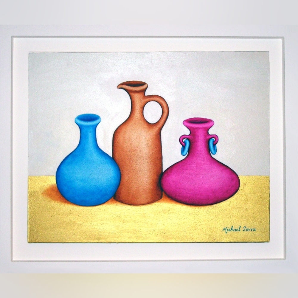 Three Vases Oil Painting